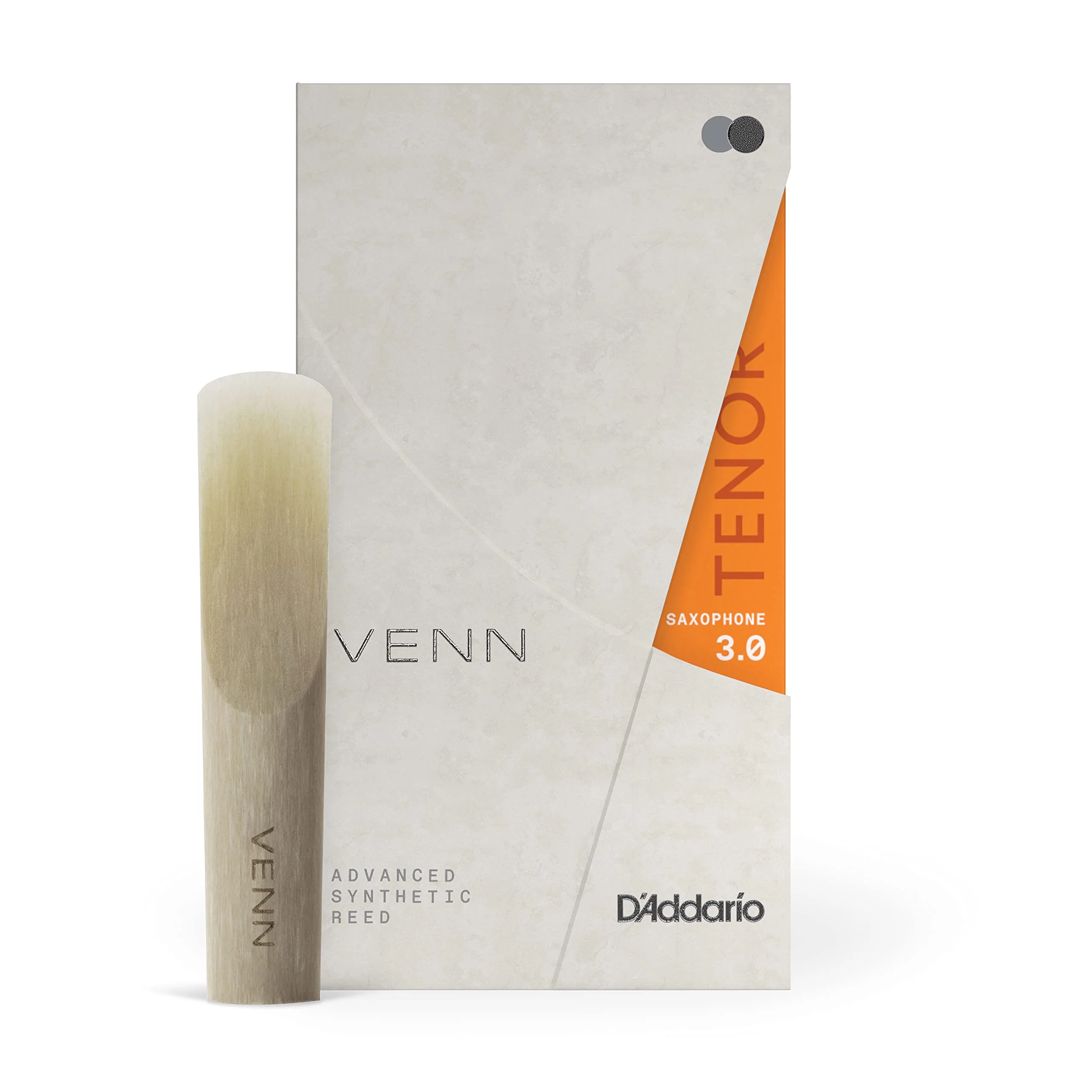 D'Addario Woodwinds VENN G2 Synthetic Tenor Sax Reeds - Tenor Saxophone Reeds with Advanced Synthetic Reed Construction of Polymer Fibers, Resin, Natural Cane - Strength 3.0 - Image 2