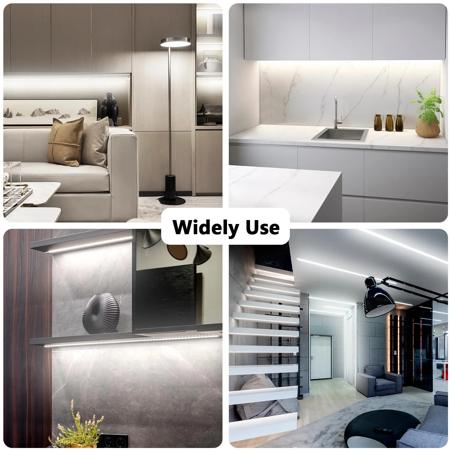 dalattin White LED Strip Lights, 20ft Dimmable Super Bright 24V Led Tape Light 6500K 360 LEDs Lights for Bedrooms, Mirror, Kitchen, Home Decoration Daylight White White 6500K - Image 5