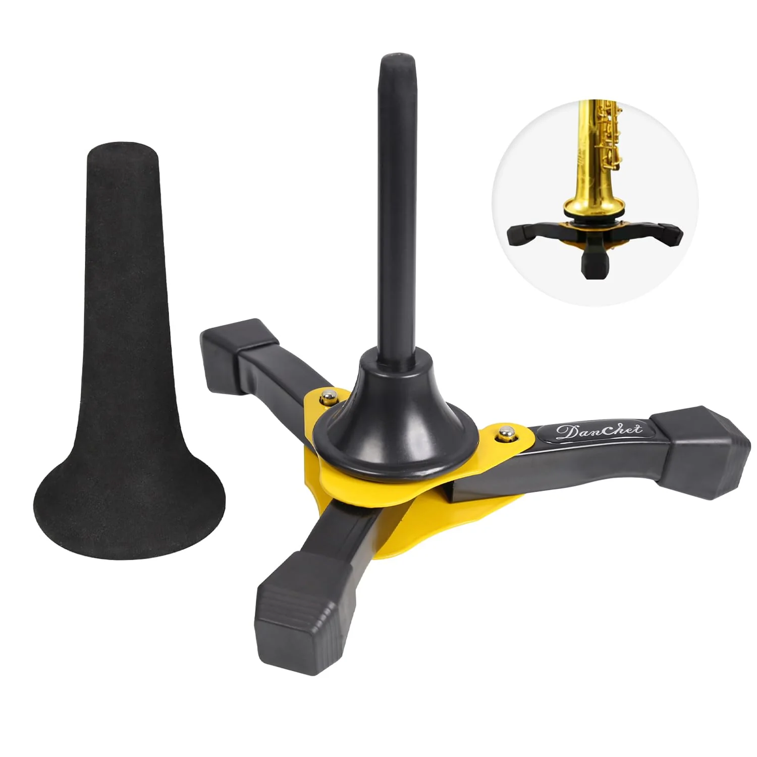 Danchet Foldable Portable Soprano Saxophone Stand, Sax Tripod Holder, Portable Soprano Saxophone Stand… Soprano Sax Stands
