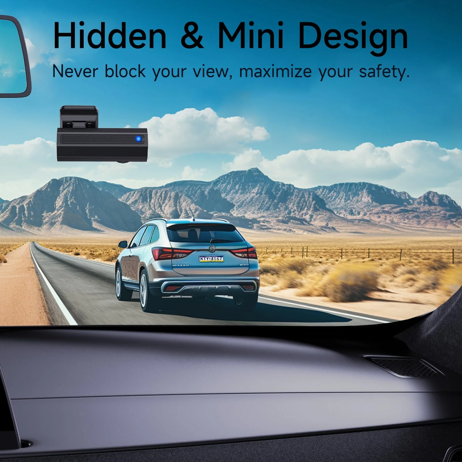 Dash Cam Front 2.5K: Mini Dash Cam for Cars, 1440P Car Camera with APP, WiFi Dash Cam with WDR Night Vision, 24 Hours Parking Monitor Dashcams, 160°Wide, G-Sensor - Image 7