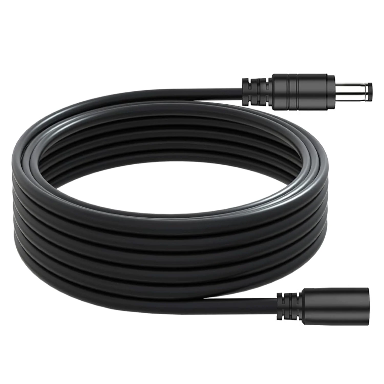 DC Power Extension Cable 5.5mm x 2.1mm 18AWG Current 10A 16.4FT Female to Male,Thickened Metal Connector Extension Cord for Security Cameras CCTV IP, Router, LED Strips, Solar Panels 5V 9V 12V 24V 16.4FT（5M）
