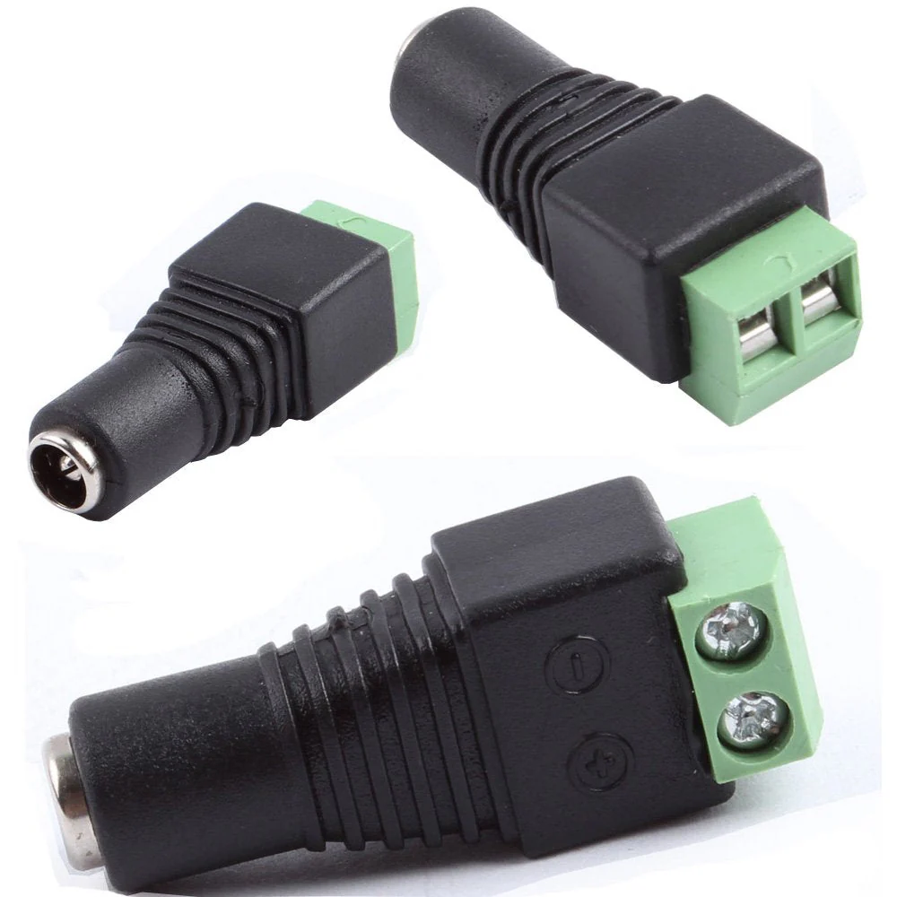 DC Power Jack Plug Adapter Barrel Connector 20 Pairs 12V Male and Female 2.1 x 5.5mm for CCTV Security Camera System, LED Strip - Image 4