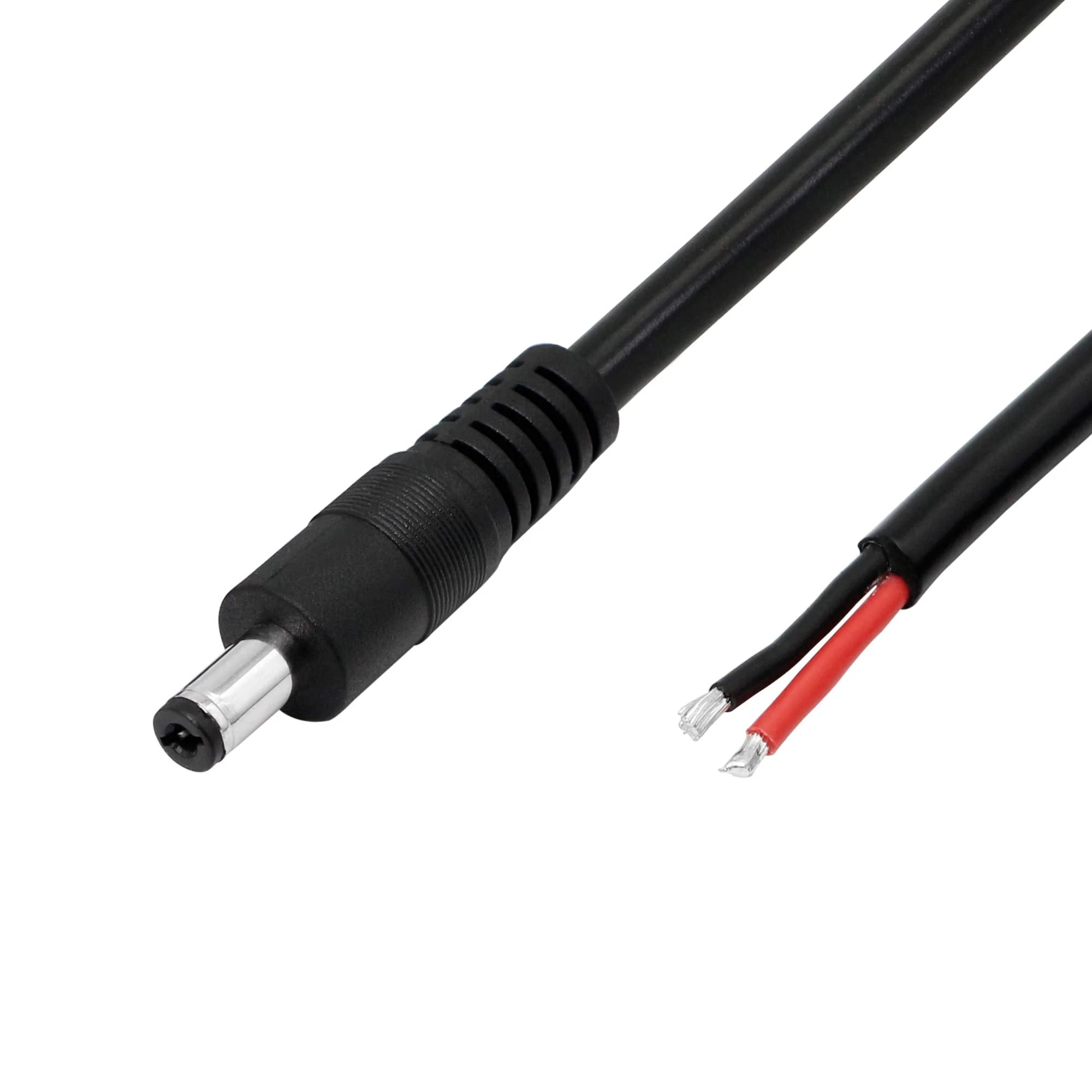 DC Power Pigtails Cable,3FT DC 5.5MM x 2.1MM Male Plug to Bare Wire Open End Power Wire Supply Repair Cable,16 AWG Barrel Connector Pigtail for CCTV Security Camera,DVR,LED Strip Light Etc-2 Pcs(M) - Image 8
