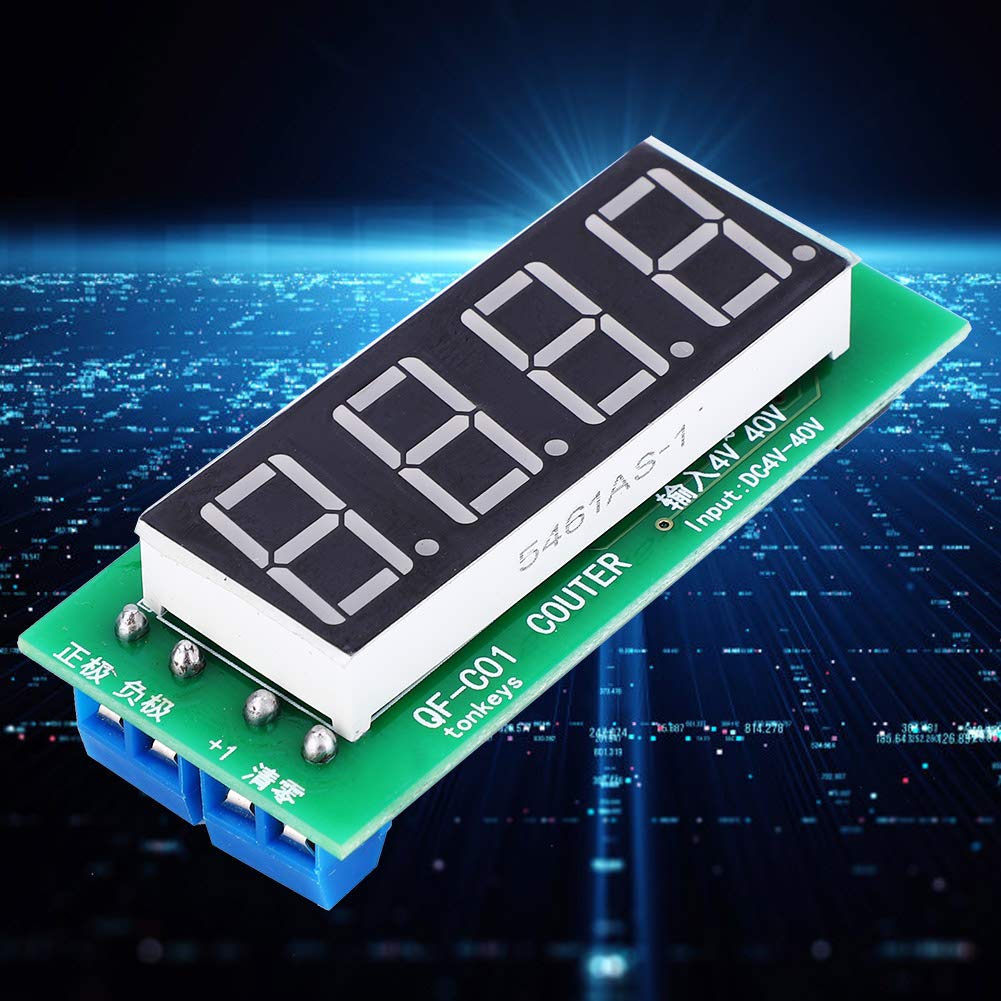 DC4-40V 4 Digit Digital Display Meter Module Electric Counter Meter Range 0-9999 with Memory Function - Image 6