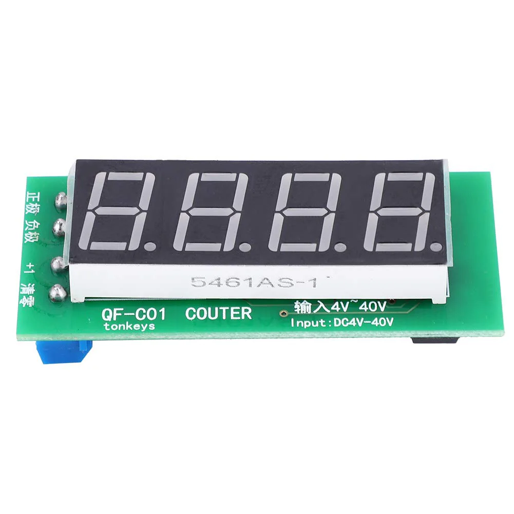 DC4-40V QF-C04 Counter Module, 4-Digit Digital Display, 0-9999 Counting Range with Memory Function - Image 6