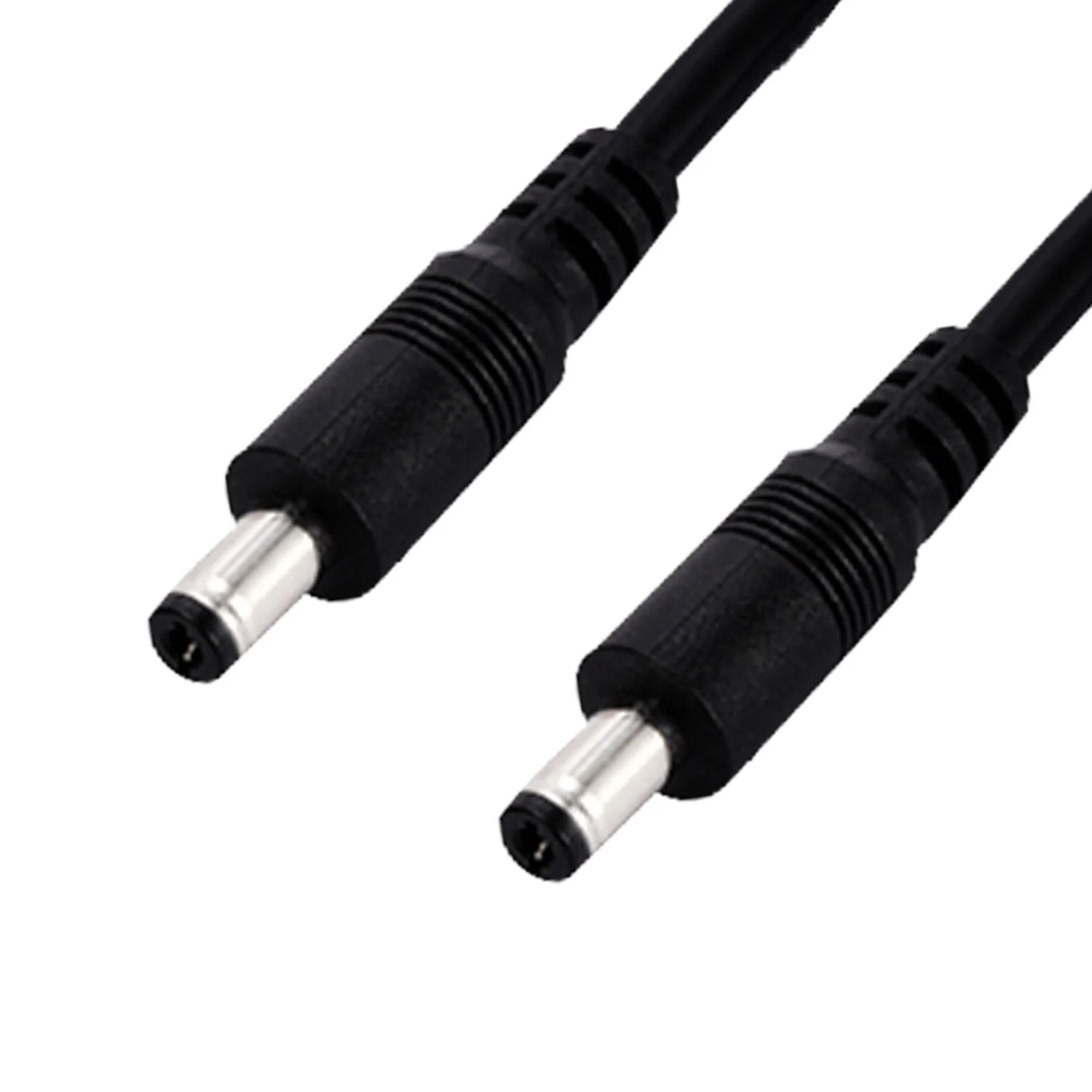 DC5.5x2.1mm 12V Male to Male Cable 18AWG Male to Male Extension Cable 12V Emergency Power 5521 Connector(1ft-2pcs) 1ft Black 2PCS - Image 4