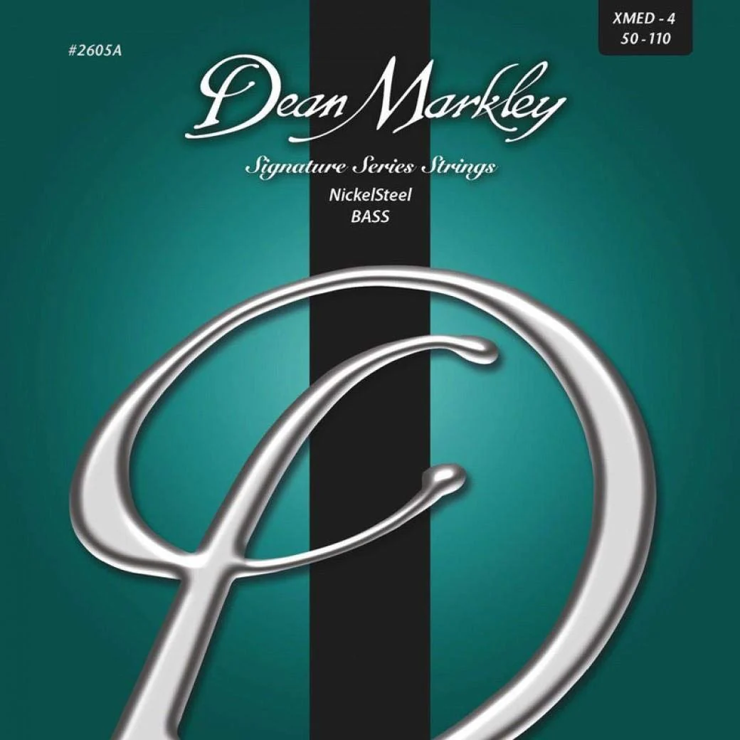Dean Markley Nickelsteel Gitarre Saiten Extra Medium 4-Saite 50-110 bass Guitar Strings (DM2605A)