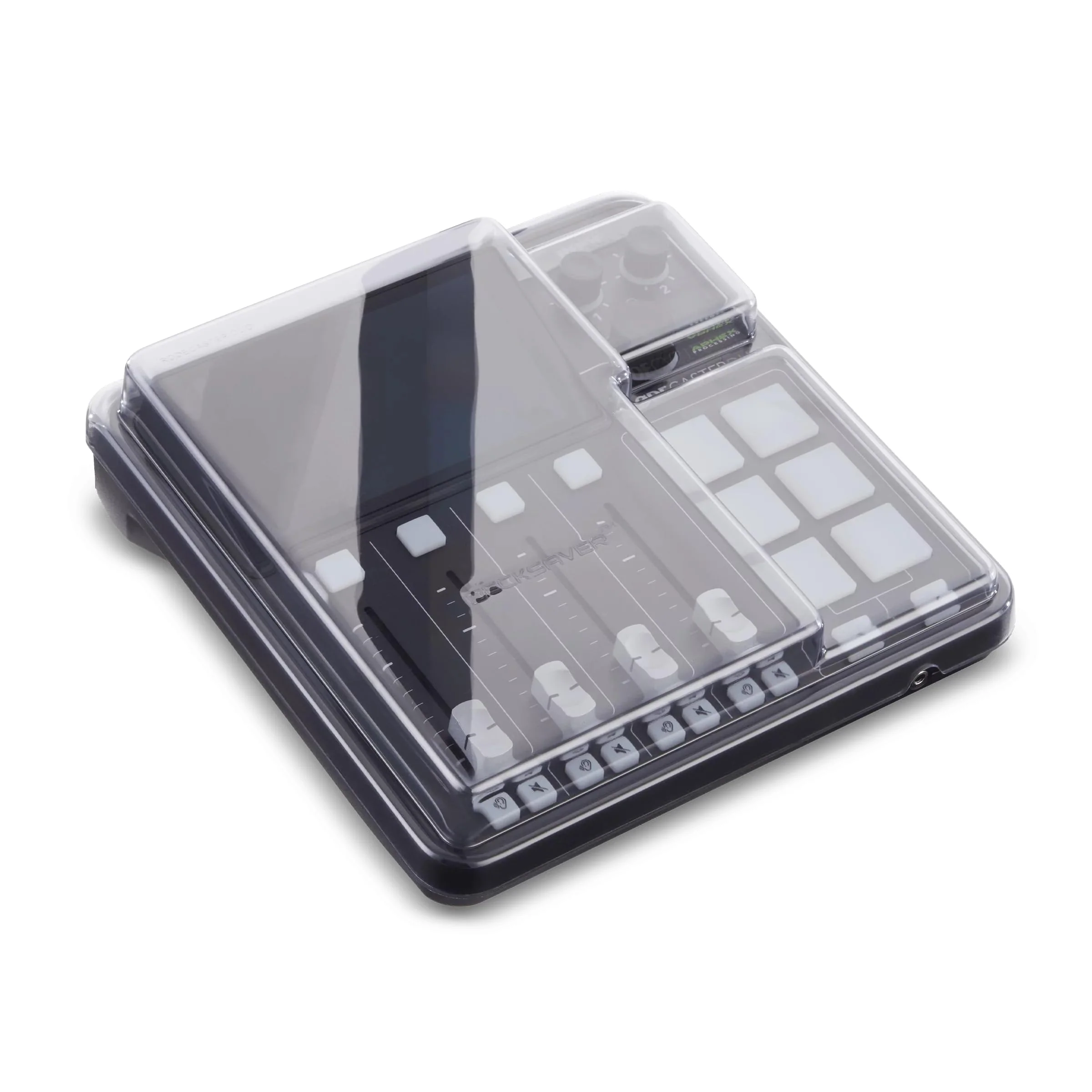 Decksaver Super Strong Polycarbonate Custom Fit Cover Compatible with Rodecaster Duo, Dust Cover for Travel and Everyday Protection