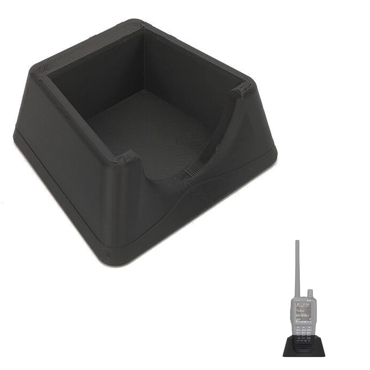 Desktop Stand for Uniden SDS100 Scanner, Vertical Insertion Design or Upright Insertion Type