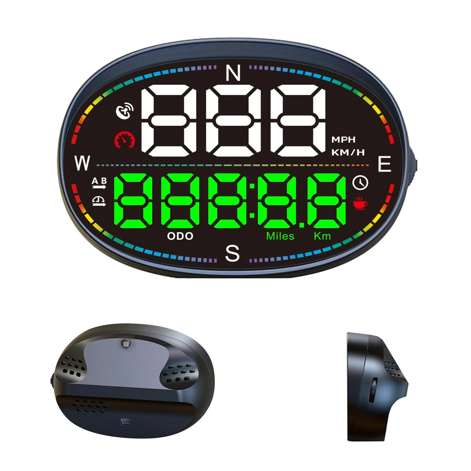 Digital Speedometer for Car,GPS Speedometer for Car,HUD Speedometer MPH,Speedometer Gauge,Head Up Display for Car,with Compass,Over Speed Alarm,USB Connect Plug and Play - Image 8