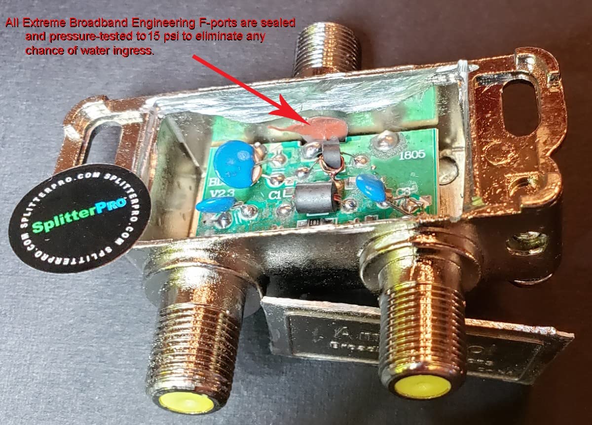 Digital Splitters Professionals Install Every Day Across The U. S. A. 2-Way Coaxial Cable Splitter, 1+ GHz for HDTV/4K/8K TV, High Speed Internet (Not for Satellite Dish Connections.) - Image 5