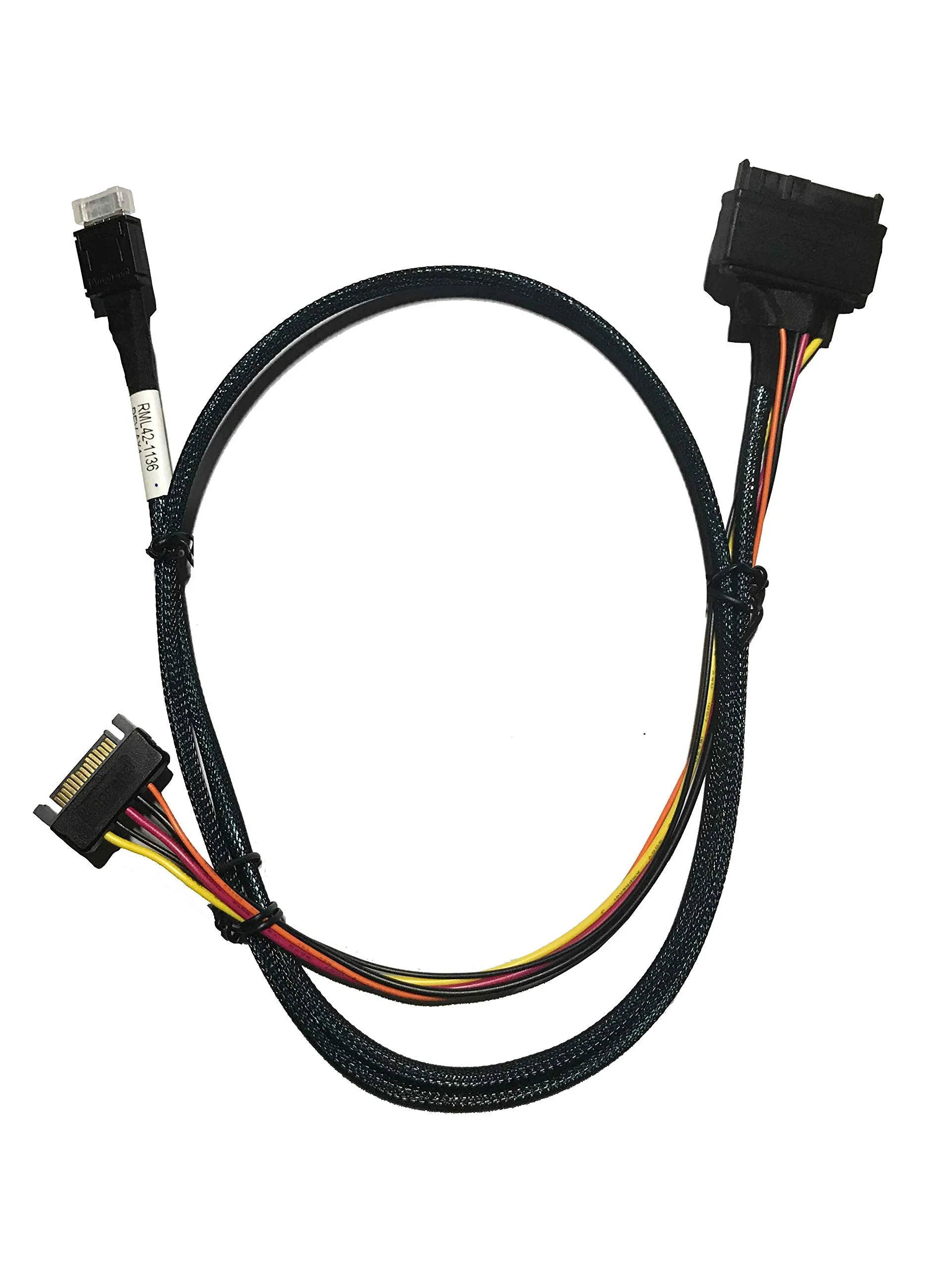 DiLinKer OCuLink(SFF-8611) to PCIE SFF-8639 U.2 NVMe with Power Cable(1M)