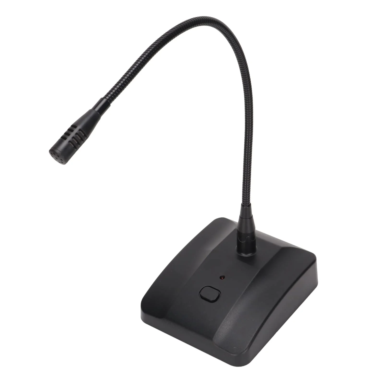Dilwe Desktop Microphone with Mute, 360° Adjustable Gooseneck Microphone with XLR to 6.35mm Cable, Cardioid Condenser Condenser Computer Microphone for Broadcast Recording