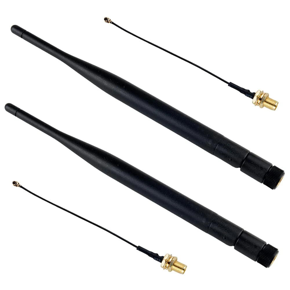 DIYmalls 868 MHz LoRa Antenna 5dBi SMA Plug 195 mm + SMA Female Cable for Meshtastic LoRa 32 V3 HTCC-AB02S Heltec T114 Mesh Node LoRa32u4II (Pack of 2)