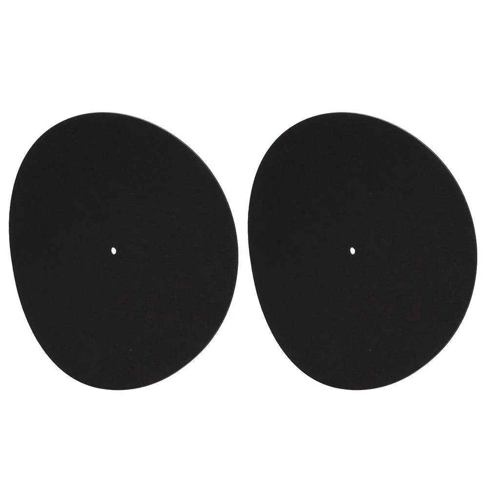 DJ Equipment mat, 2 Pack Turntable Platter Mat Felt Anti-Static Slipmat for LP Record Players 3mm - Image 7