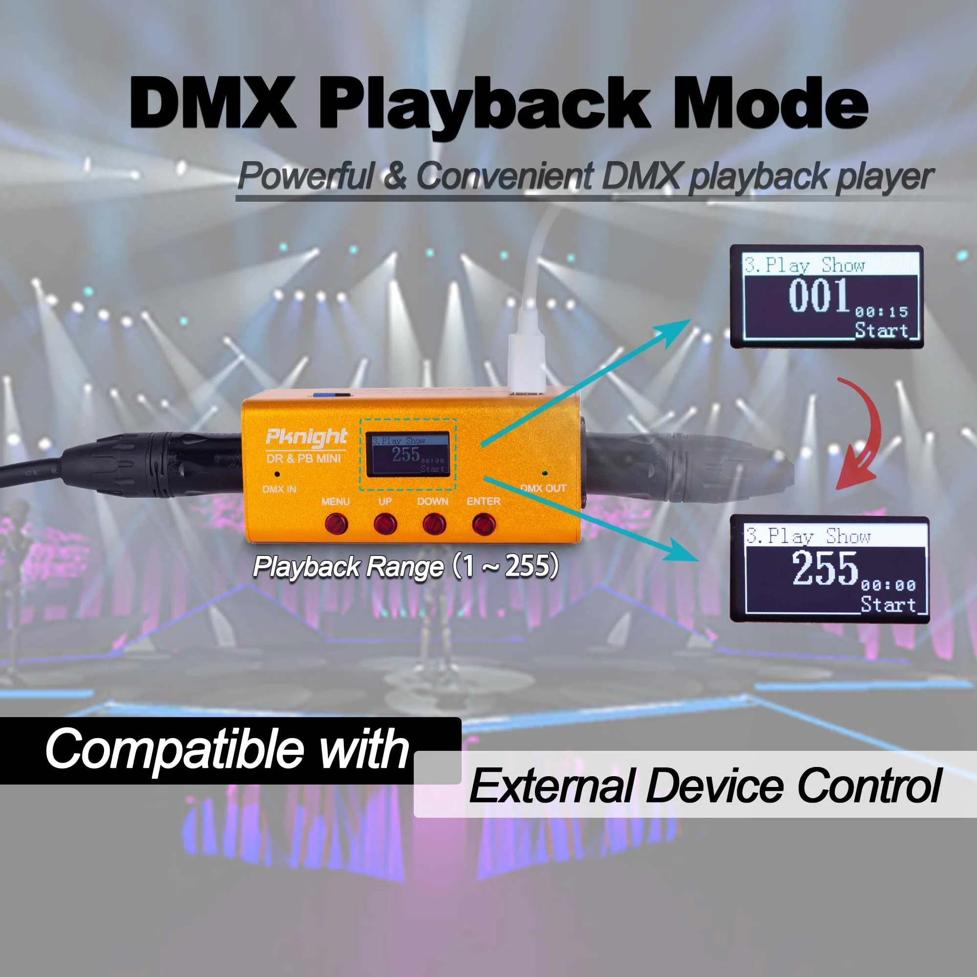 DMX Recorder and Playback Controller 1 universe DR & PB MINI - Image 4