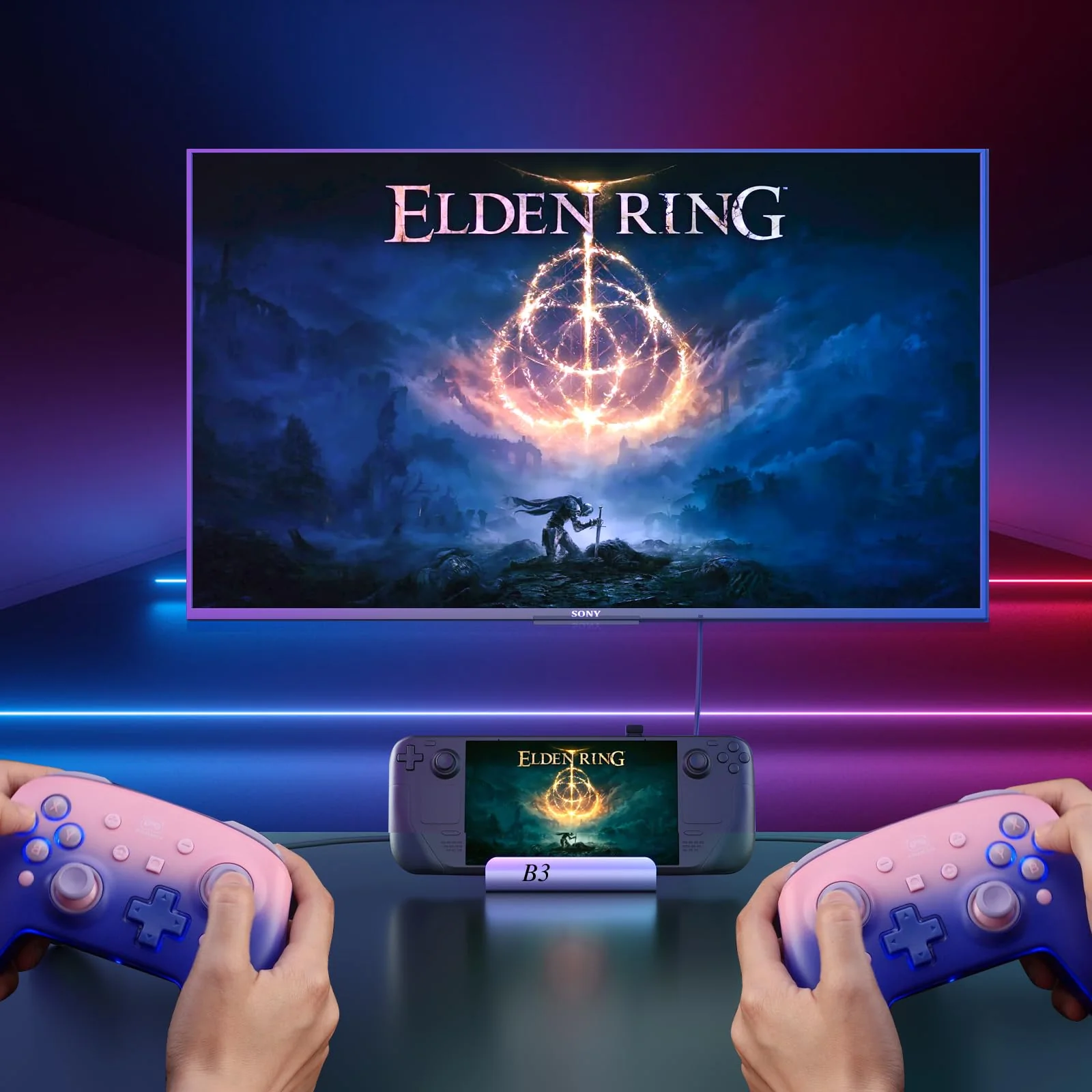 Docking Station for Steam Deck ROG Ally, 6 in 1 Stream Deck Dock with HDMI 2.0 4K@60Hz, 1000Mbps Gigabit Ethernet, 3 USB-A 3.0 and Full Speed Charging USB-C Port Compatible with Valve Steam Deck - Image 7