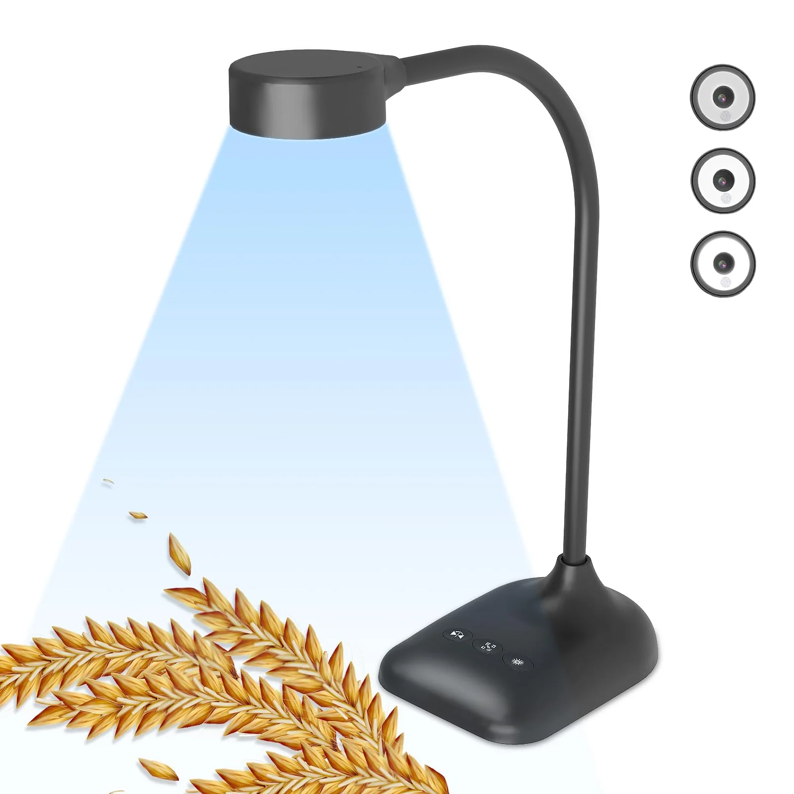 Document Camera for Teachers, Doc Camera, USB Visualizer with LED Light, Auto Focus, Image Invert, Fold, For Mac OS, Windows, Chromebook