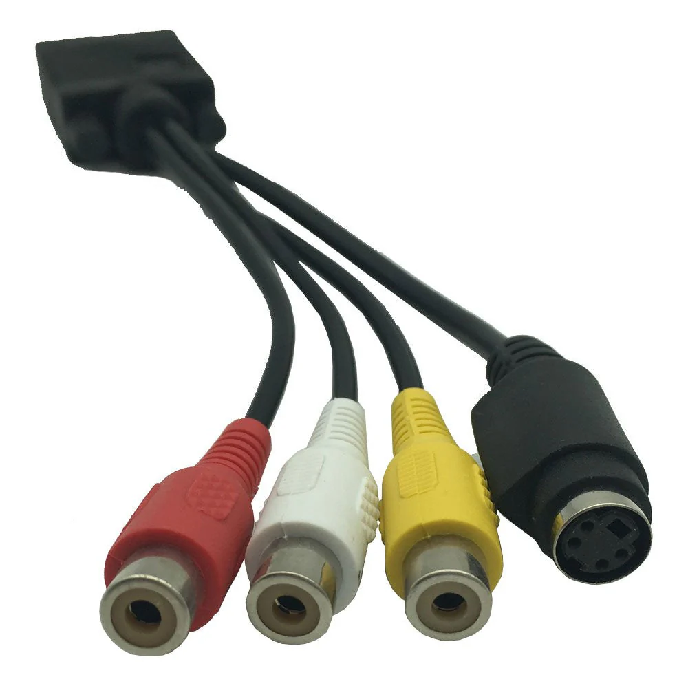 DONG VGA to RCA Cable, VGA to Video TV Out S-Video AV Adapter RCA Female Converter Cable - Image 3