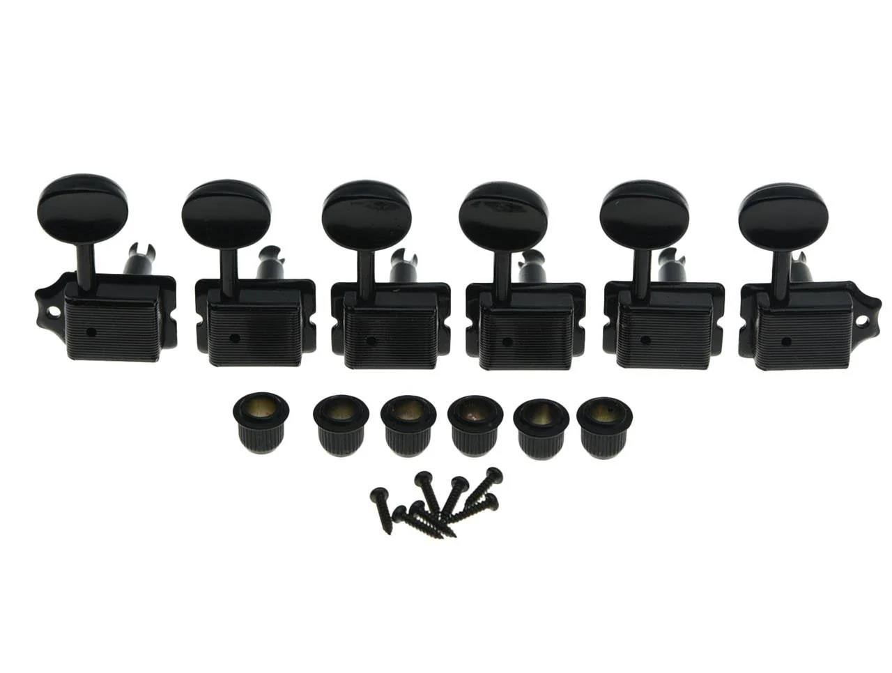 Dopro Black Split Shaft Vintage Guitar Tuning Keys Pegs Guitar Tuners Machine Heads for Strat Tele