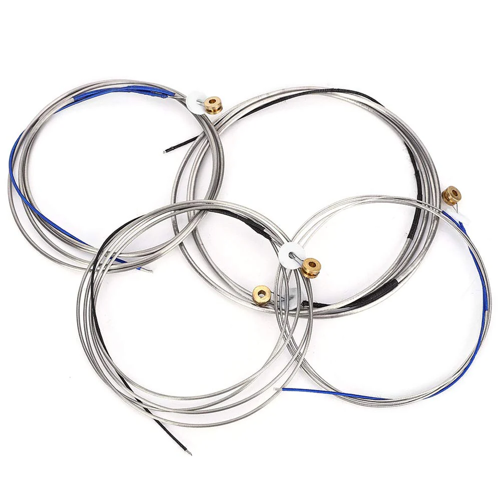 Double Bass String, Steel Double Bass Strings Wire String Professional Music Instrument Accessory