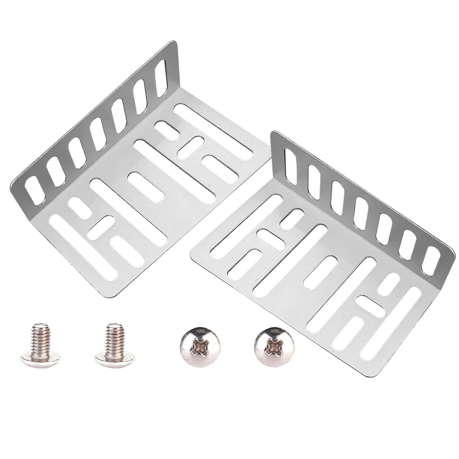 Double DIN Installation Kit - Universal Metal Car Stereo Radio Mounting Bracket and Screws Kit, Car Audio & Video Dash Mounting Kit, Brackets Size - 3.15 x 1.88 x 0.94 in