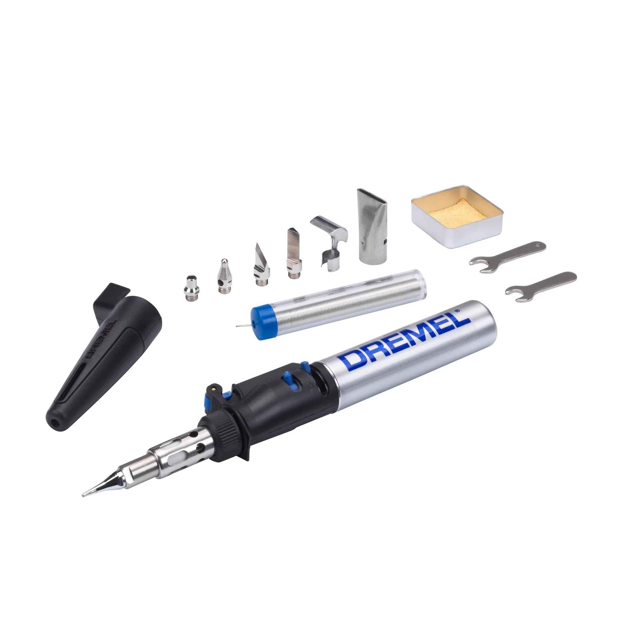 Dremel 2000 VersaTip Soldering Iron - Burning Iron and Soldering Set (with 7 Interchangeable Tips for Soldering, Hot Cutting, Welding, Pyrography, Wood Engraving, Jewellery Making) New Dremel Versatip Creative Edition 2000-7