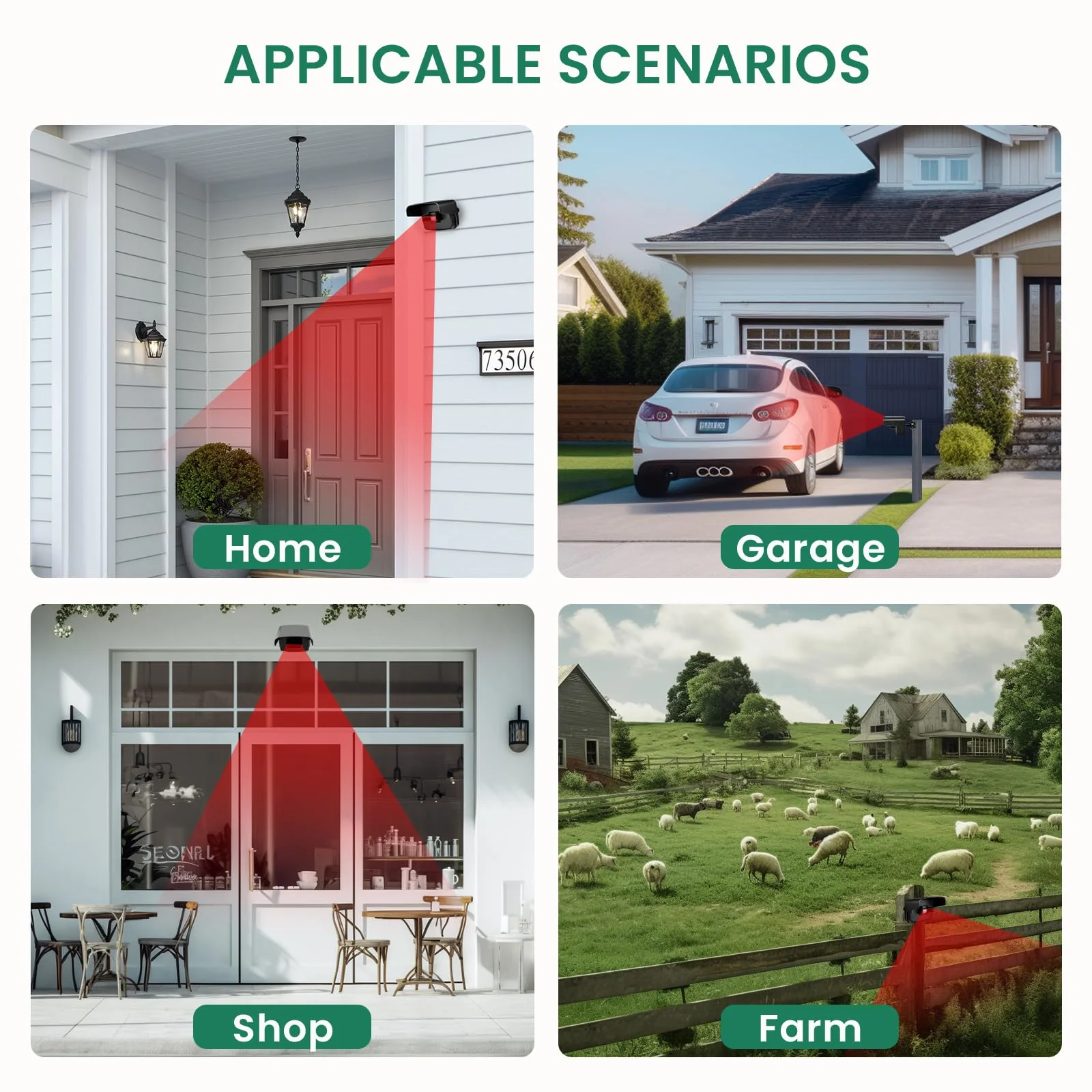 Driveway Alarm, BITIWEND Driveway Alarms Wireless Outside Weatherproof Motion Sensor&Detector, 600 FT Long Range Security Alert System-Monitor&Protect Outdoor/Indoor Property - 1 Receiver & 2 Sensors - Image 3
