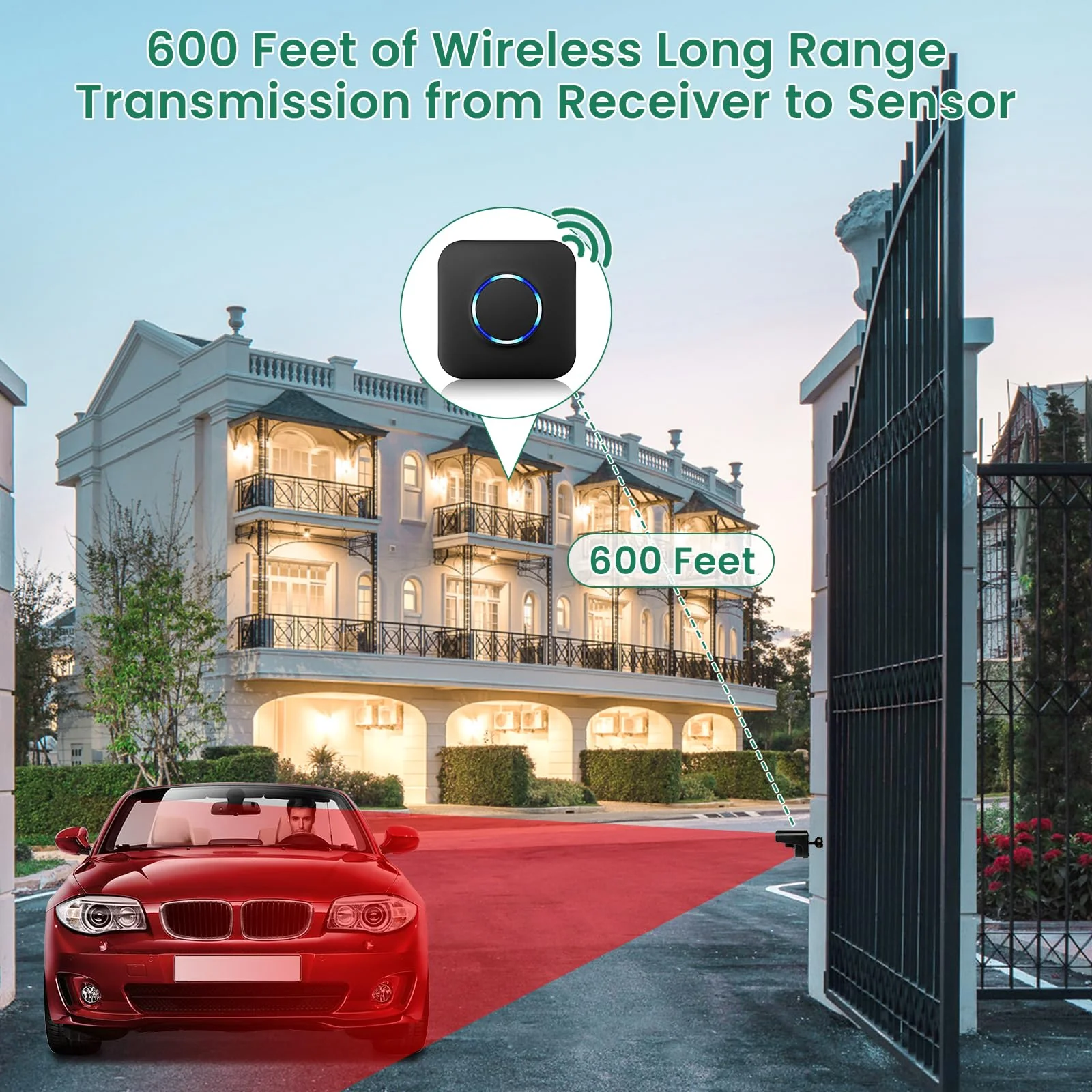Driveway Alarm, BITIWEND Driveway Alarms Wireless Outside Weatherproof Motion Sensor&Detector, 600 FT Long Range Security Alert System-Monitor&Protect Outdoor/Indoor Property - 1 Receiver & 2 Sensors - Image 4