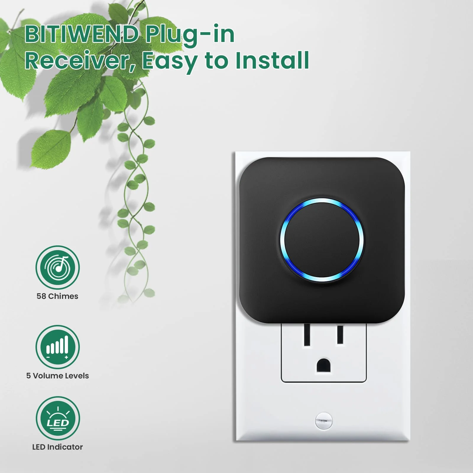 Driveway Alarm, BITIWEND Driveway Alarms Wireless Outside Weatherproof Motion Sensor&Detector, 600 FT Long Range Security Alert System-Monitor&Protect Outdoor/Indoor Property - 1 Receiver & 2 Sensors - Image 6