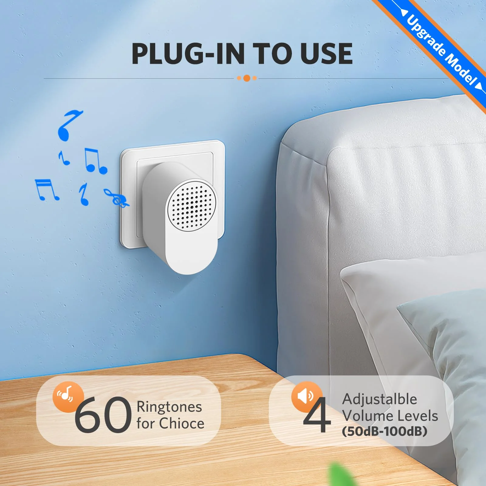 Driveway Alarms Wireless Outside Weatherproof - Motion Sensor Alarms System Motion Detector Plug-in Receiver Loud Chimes Security Alert Monitor System 500FT Long Range Outdoor Alarms Detection - Image 6