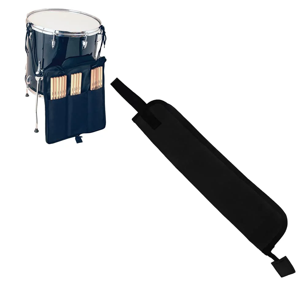 Drum Stick Bag, Stick Case, Drumsticks Bag, Portable Stick Bag, Percussion Drum Mallet Hanging Bag, Drumstick Handbag with Handle(Black)