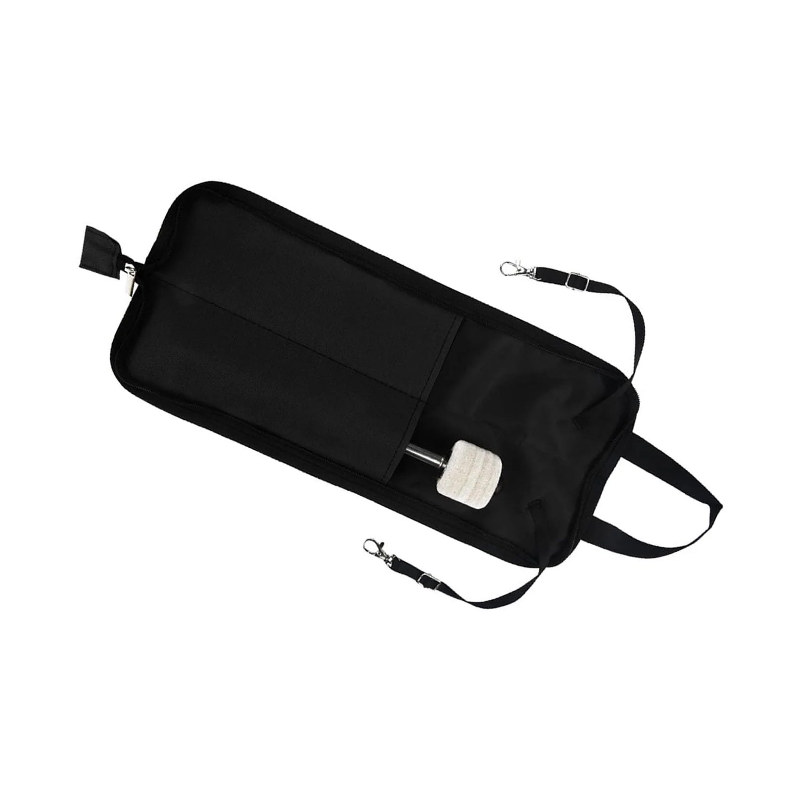 Drum Stick Case, Drum Stick Bag, Drumsticks Bag Drum Accessories, Drum Stick Holder for Mallets for Storage Hanging Bag Drumstick Portable(red) Black - Image 6