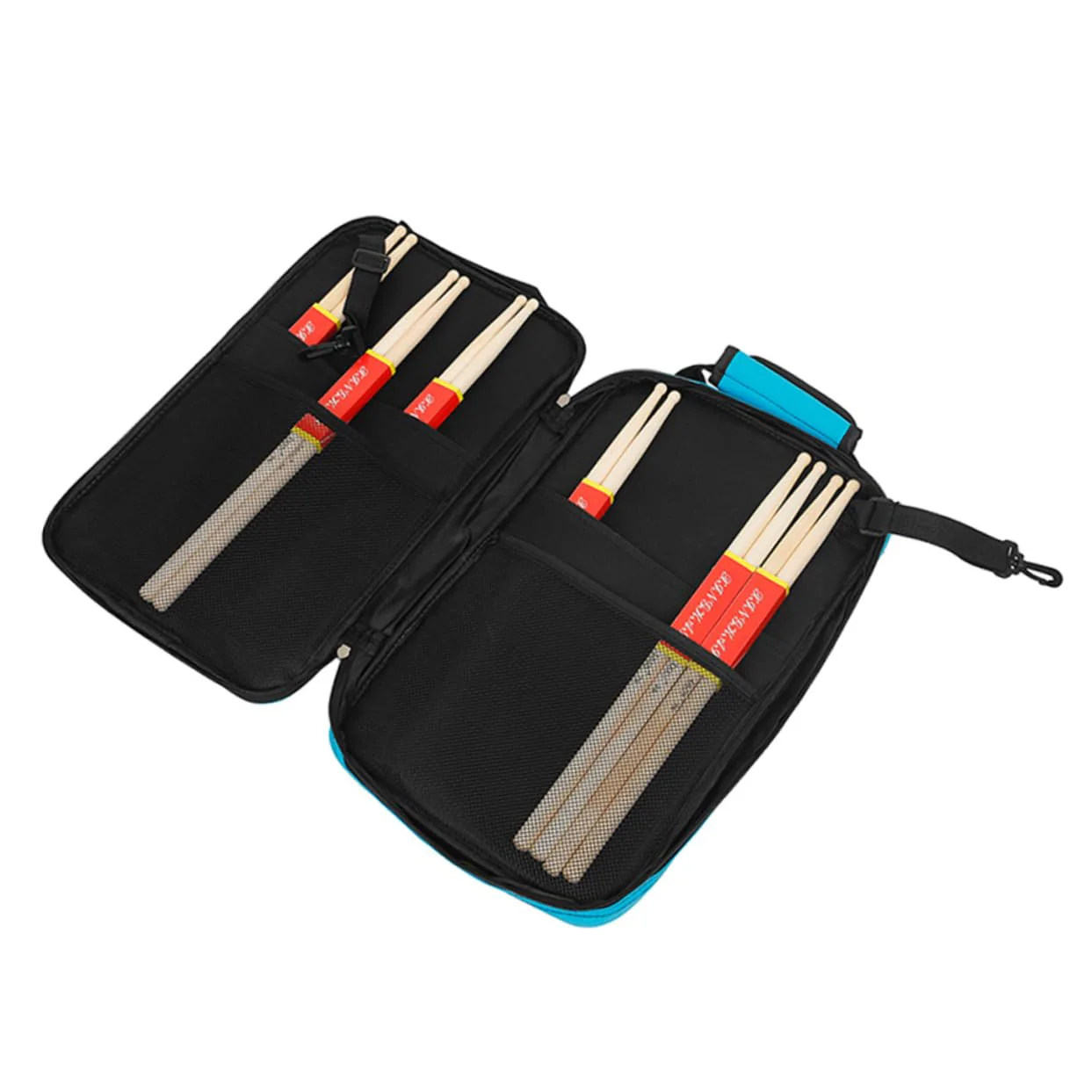 Drum Stick Storage Holders Drumstick Mallets Holder Mallets Holder Bag Stick Bag for Drumsticks Mallet Bag for Percussion Drum Stick Bag Drum Supply Carry Bag Oxford Cloth Thicken Blue 45.5x28x4cm - Image 5