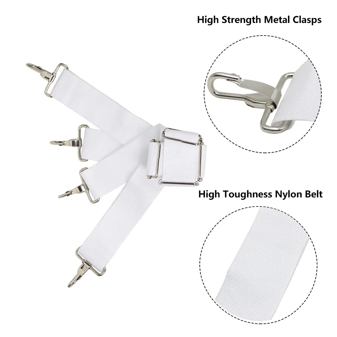 Drum Strap Snare Drum Adjustable Nylon Double Shoulder Strap Cross Sling Holder (2 Pcs) 2 Pcs - Image 6