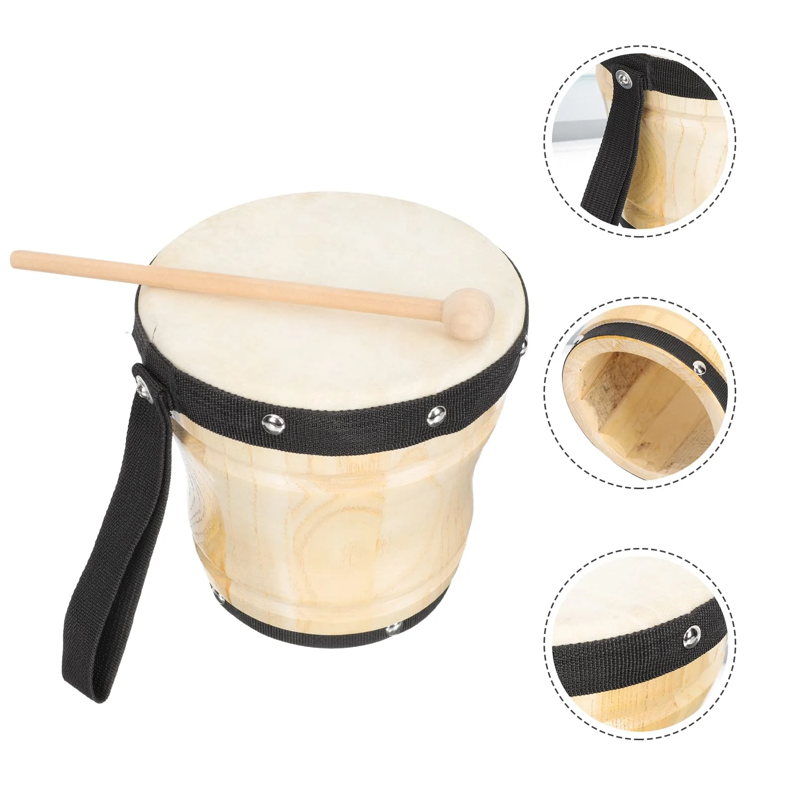 Drums Drums Drums Baby Bongos Congas 1 Set Drum Professional Sheepskin Drum Percussion Instrument Kids Drums Bongos Conga Drum Conga Drum Drum Kit - Image 3