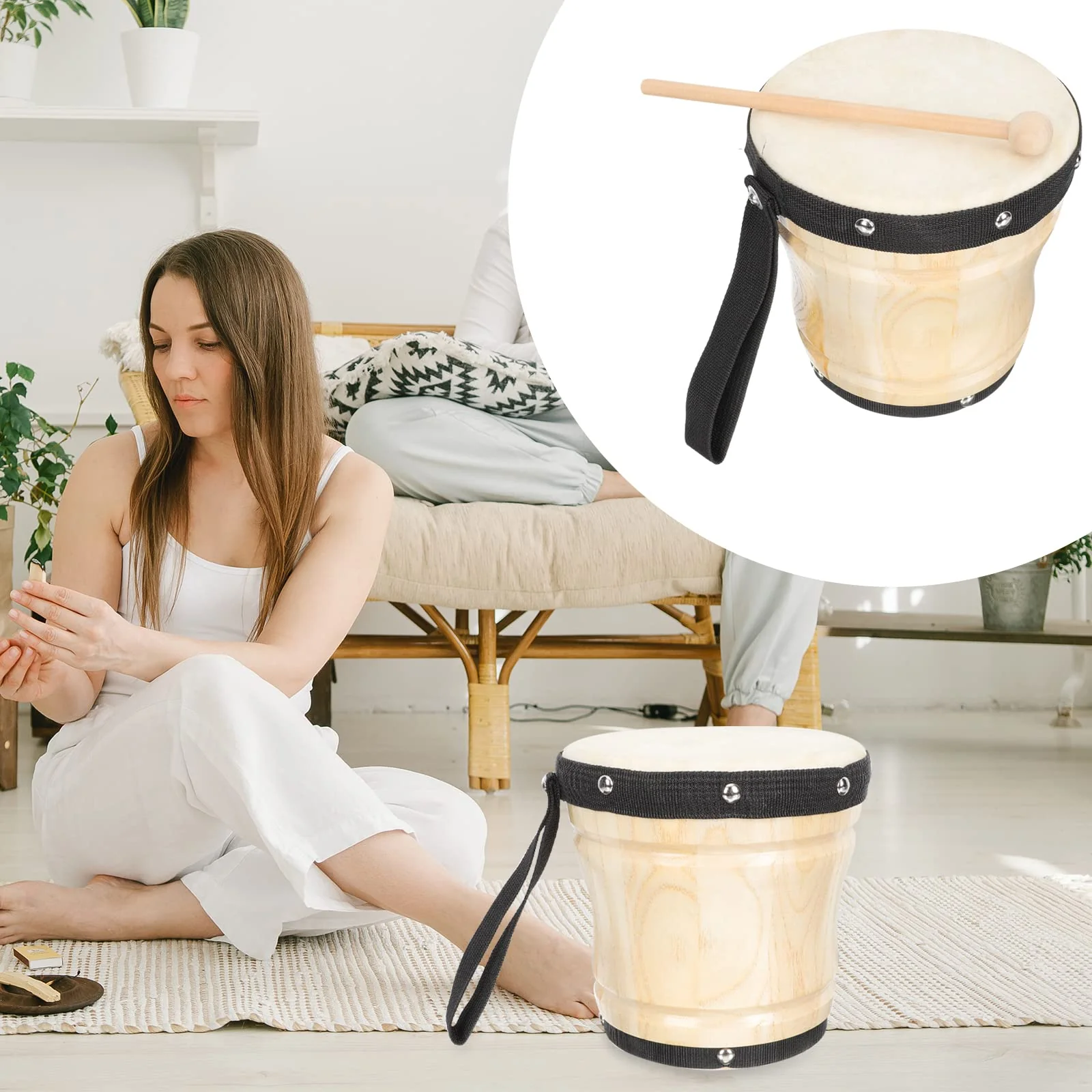 Drums Drums Drums Baby Bongos Congas 1 Set Drum Professional Sheepskin Drum Percussion Instrument Kids Drums Bongos Conga Drum Conga Drum Drum Kit - Image 7