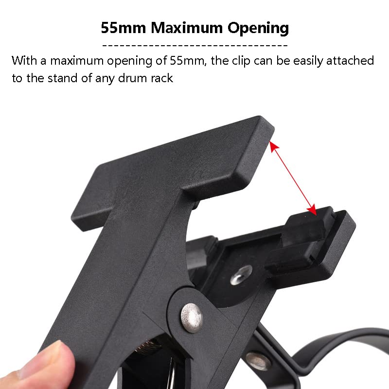 Drumstick Holder Large Capacity Oxford Cloth Drumstick Bag Quick Release Fixing Clip - Image 4
