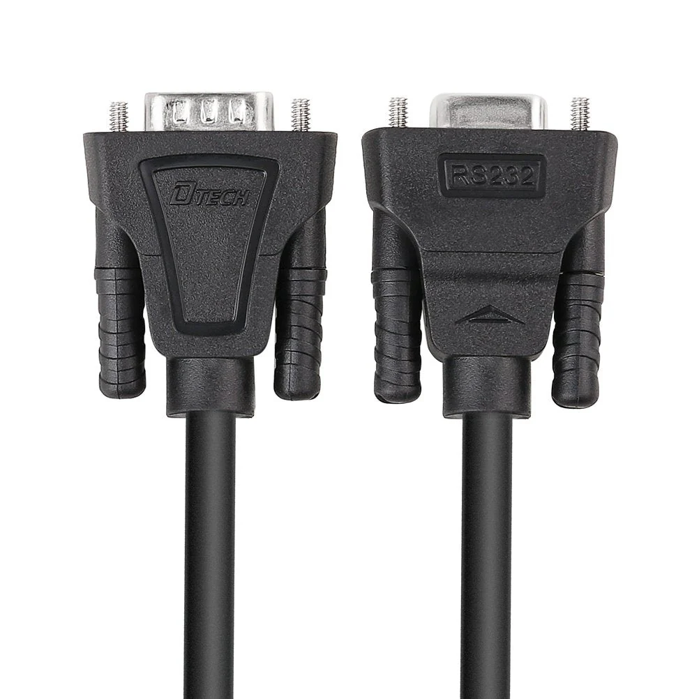 DTECH 10ft COM Port Serial Cable Male to Female RS232 Extension 9 Pin Straight Through Cord (3 Meter, Black) - Image 6