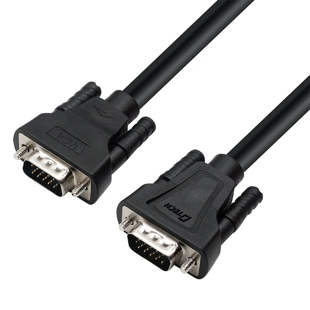 DTech 3 Feet SVGA VGA Computer Monitor Cable Male to Male Supports 1080p High Resolution (1 Meter, Black) 3ft