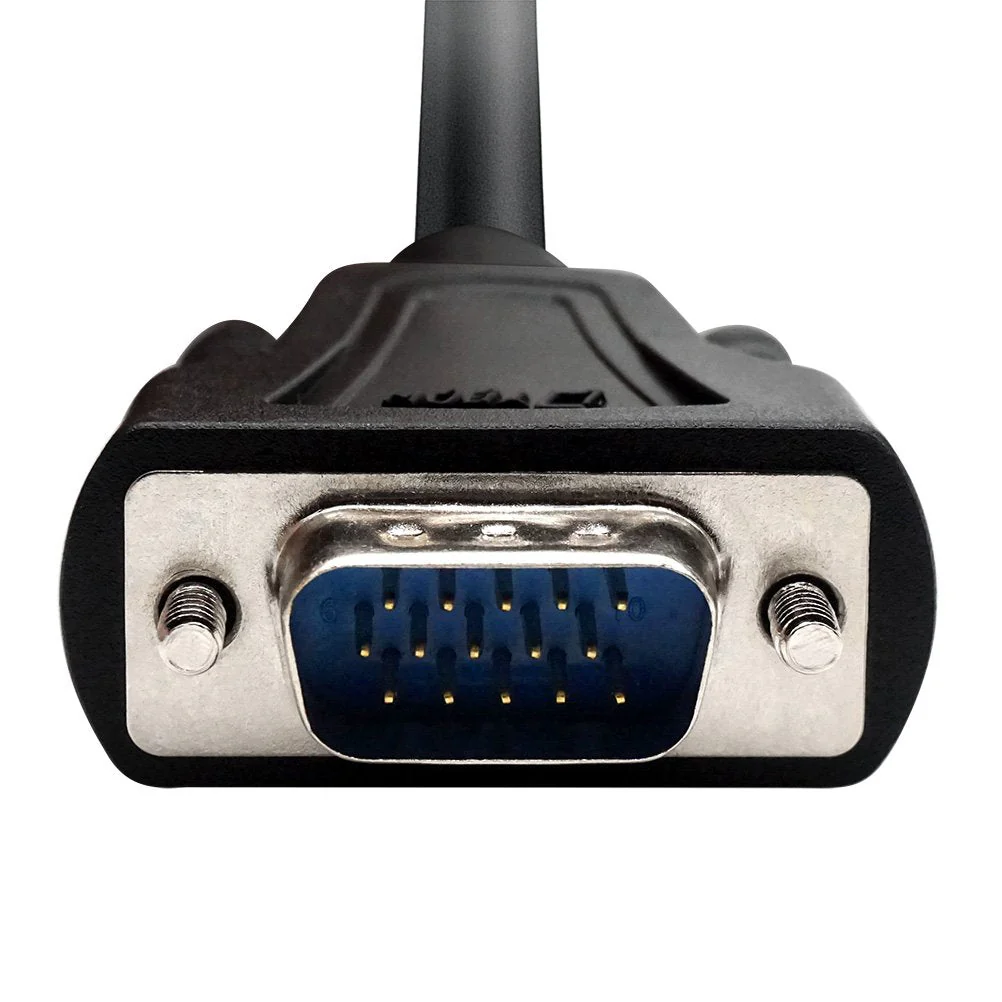 DTech VGA Male to Male Cable 10 Feet Long PC Computer Monitor Cord 1080p High Resolution (3 Meter, Black) 10ft - Image 2