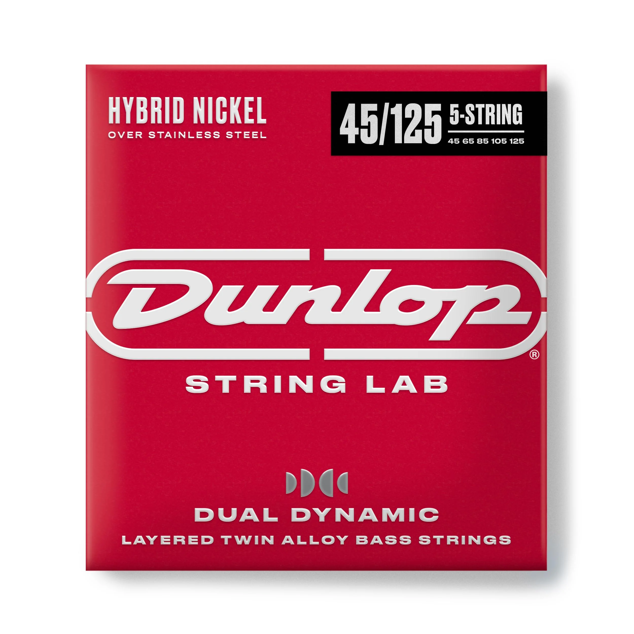 DUAL DYNAMIC LAYERED TWIN ALLOY HYBRID WOUND NICKEL BASS STRINGS 45-125 | 5-STRING 5 STRING 45-125 GAUGE