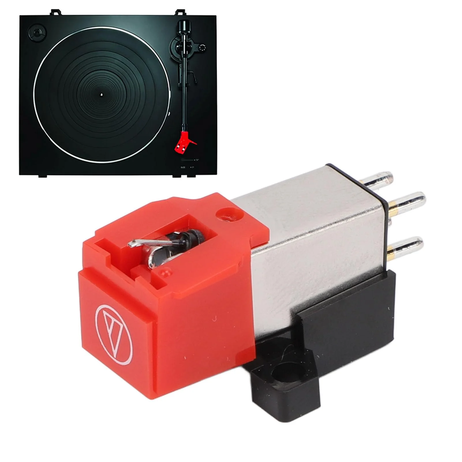 Dual Magnet Cartridge,Dual Moving Magnet Phono Cartridge AT91R with Aluminum Cantilever, Double V Magnet Design, 20-20000Hz Frequency Range - Image 6