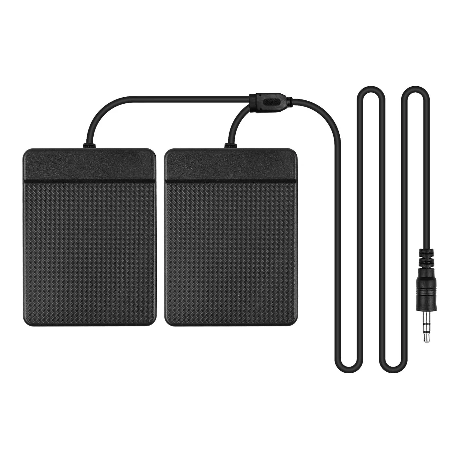 Dual Pedal 3.5mm Interface Compact Sustain Pedal Universal Dual Pedal for Musical Instruments Portable Folding Piano Electronic Keyboard Electronic Foldable Drum