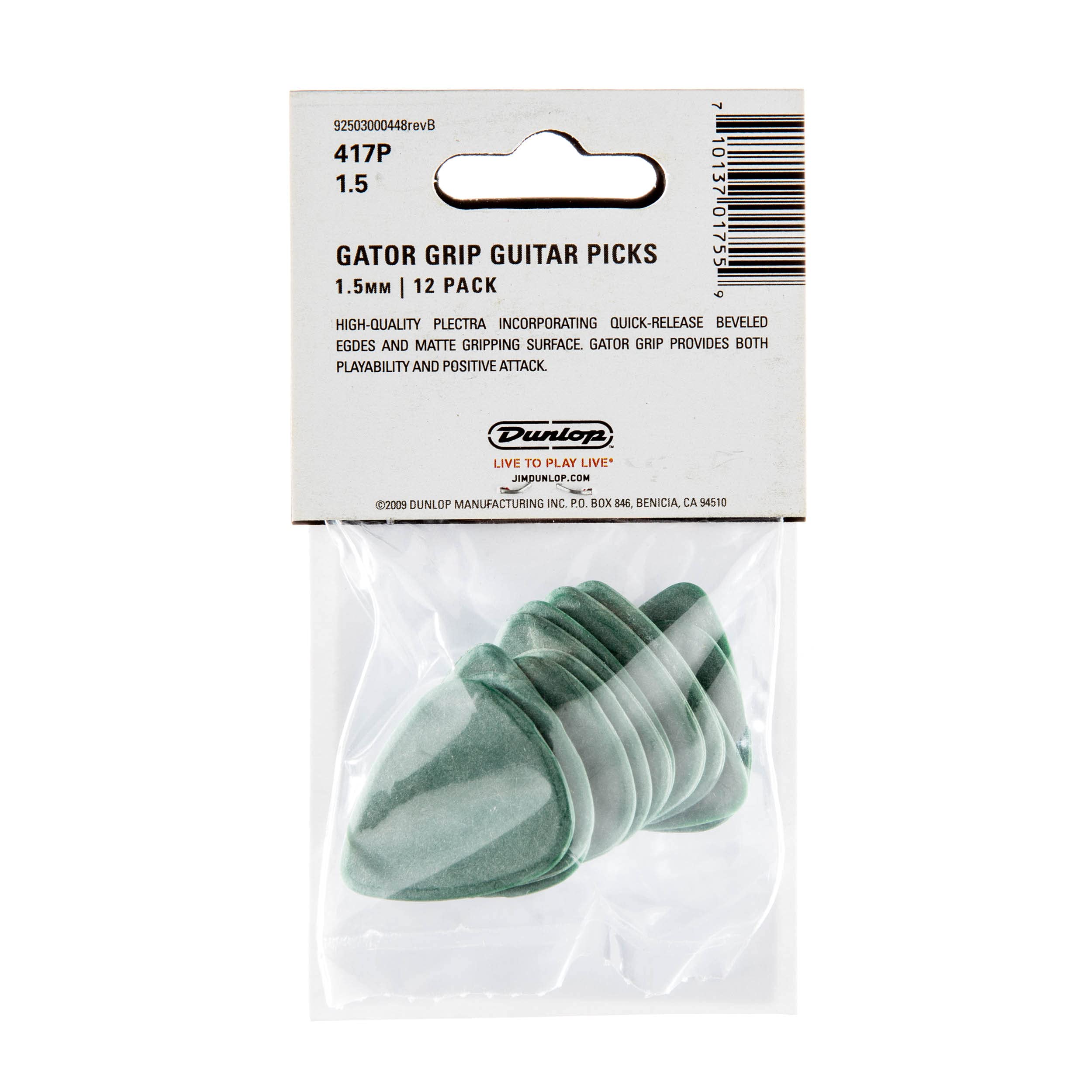 Dunlop Gator Grip Pick 1.5mm, 12 Pack 1.5mm(12 pack) - Image 5