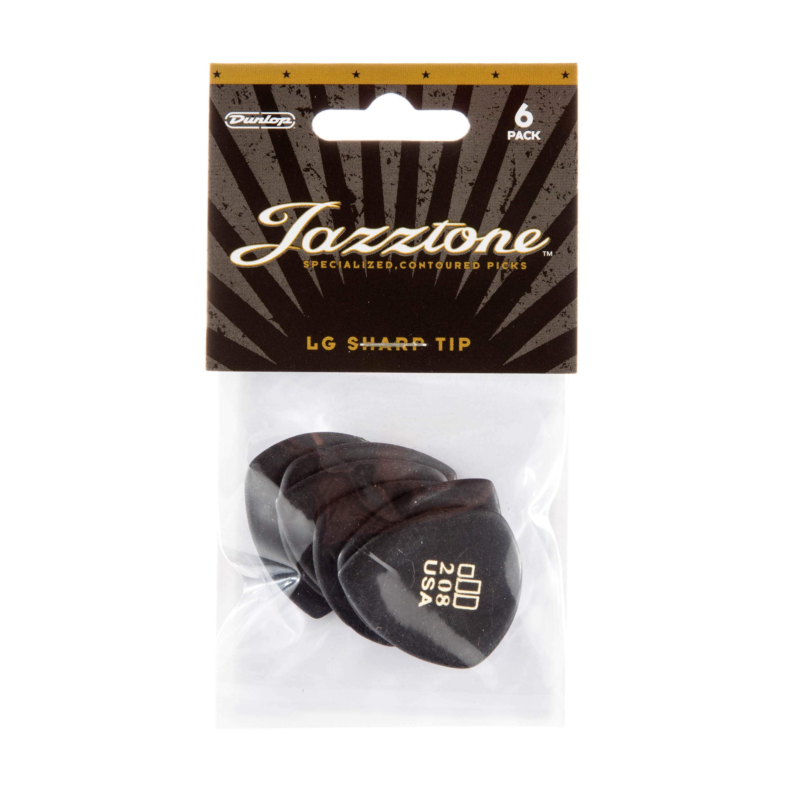 Dunlop Guitar Picks (24477208006) Large Pointed Tip 6 Pack JD Jazztones - Image 4