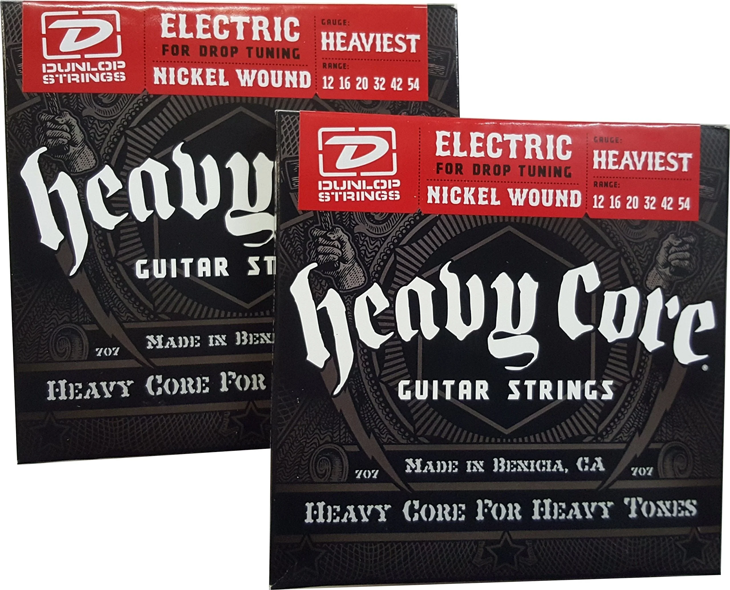 Dunlop Heavy Core Heaviest Electric Guitar Strings 12-54 - 2 Pack …