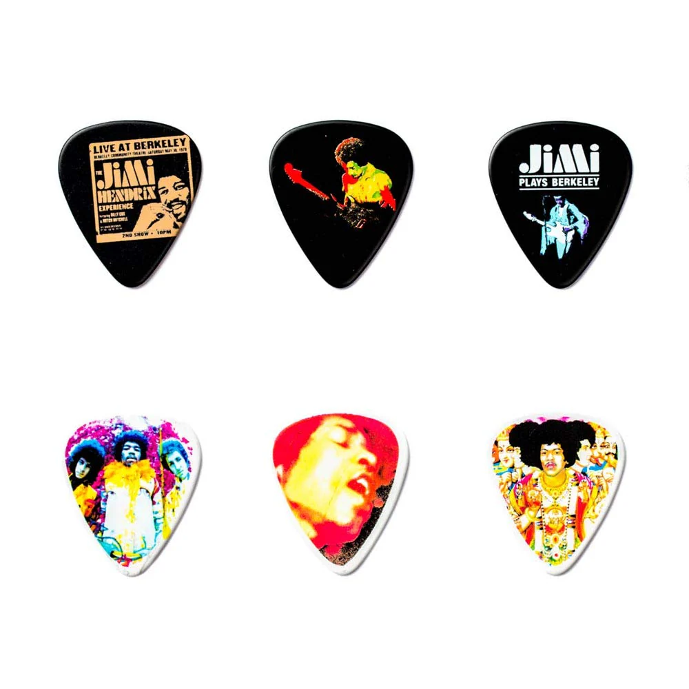 DUNLOP JHPT02M JIMI HENDRIX BOLD AS LOVE PICK TIN 12 PICKS - Image 2