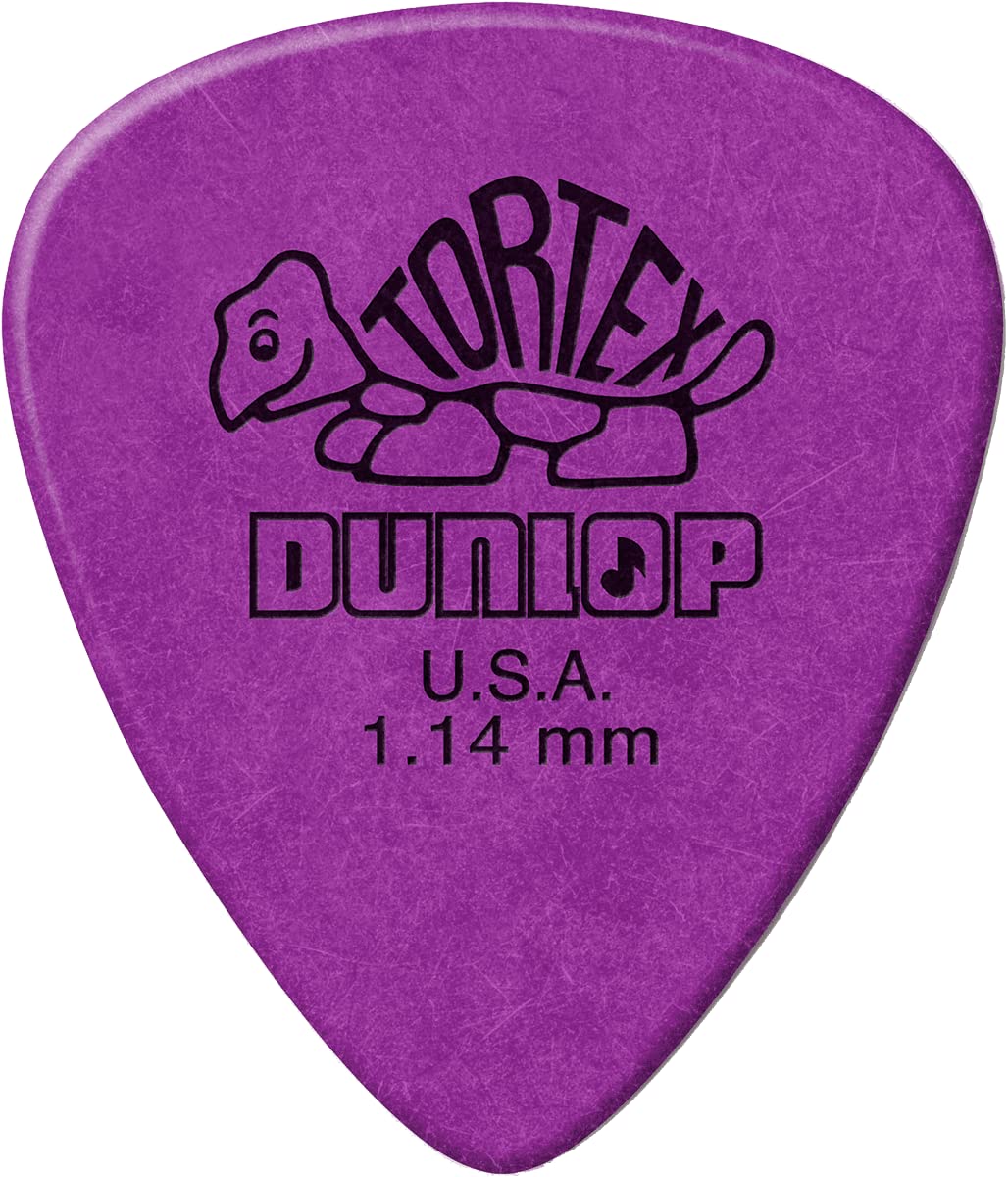 Dunlop Tortex Standard 1.14mm Purple Guitar Pick, 12 Pack - Image 3