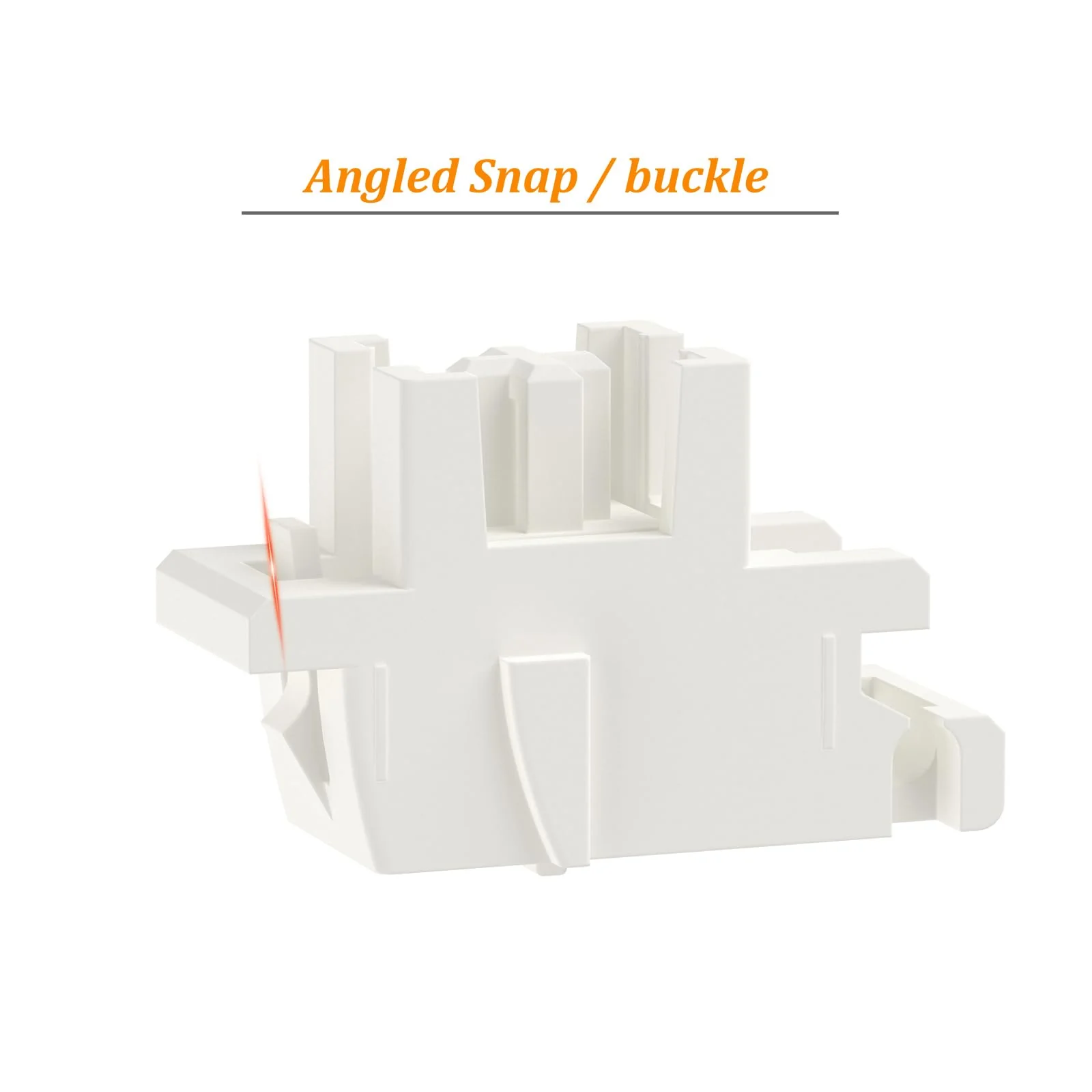 DUROCK Plate Mount Stabilizer V3, Innovative Pre-Clipped Stem for Minimum Wire Wobble 2U 6.25U 7U Keyboard Stabilizers (V3 Cream Gold 80% Kit) V3 Plate Cream Gold - Image 4